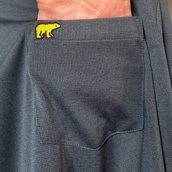 Jack Nicklaus Gray Golf Performance Polo Shirt Size XL Bear Emblem Short Sleeves - Picture 5 of 9